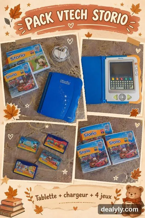 🎮Jouet Educatif VTech Storio + 4 jeux (1–2 ans) - 1