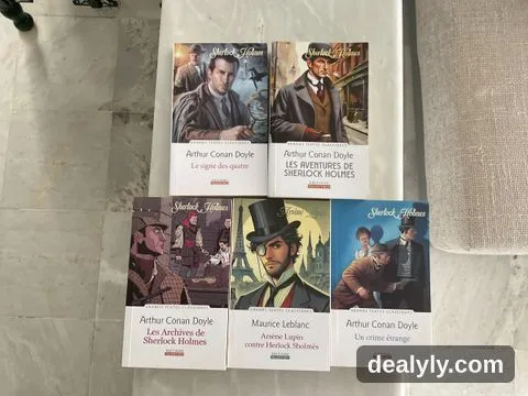 Lot de 5 livre ,4 Sherlock Holmes et 1 Arsène Lupin 13ans+ - 1