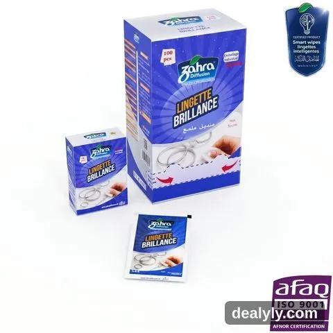 Lingettes brillance plastique et métal — Zahra Diffusion - 1
