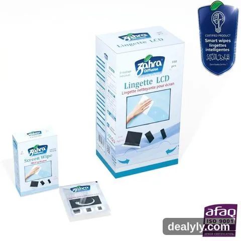 Lingettes nettoyantes écrans LCD et claviers — Zahra Diffusion - 1
