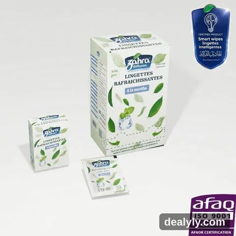 Lingettes rafraîchissantes à la menthe — Zahra Diffusion - 1