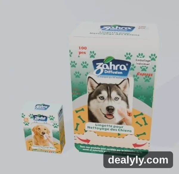 Lingettes nettoyantes pour chiens — Zahra Diffusion - Photo 1