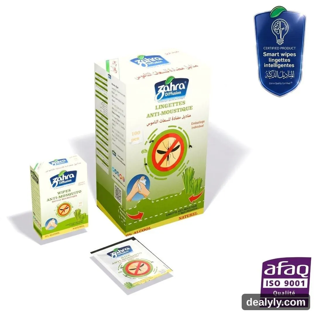 Lingettes anti-moustique aux huiles essentielles — Zahra Diffusion - Photo 1