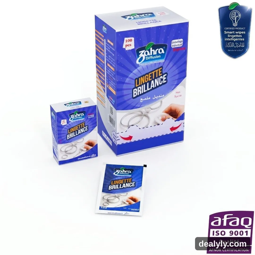 Lingettes brillance plastique et métal — Zahra Diffusion - Photo 1