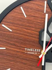 Horloge murale effet bois — Photo 2