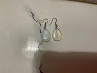 Boucles d’oreilles pierre de lune fait à la main pour femme et enfant — Photo 3