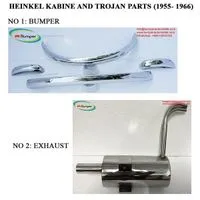 Heinkel Kabine and Trojan (1955-1966) Bumper Parts for Classic by stainless steel new — Photo 1
